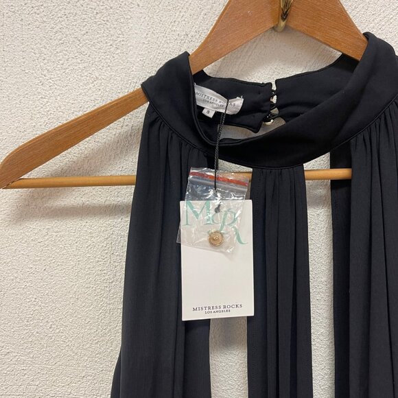 NWT Mistress Rocks "Lioness" Black Long Dress Sz Small - Picture 4 of 10